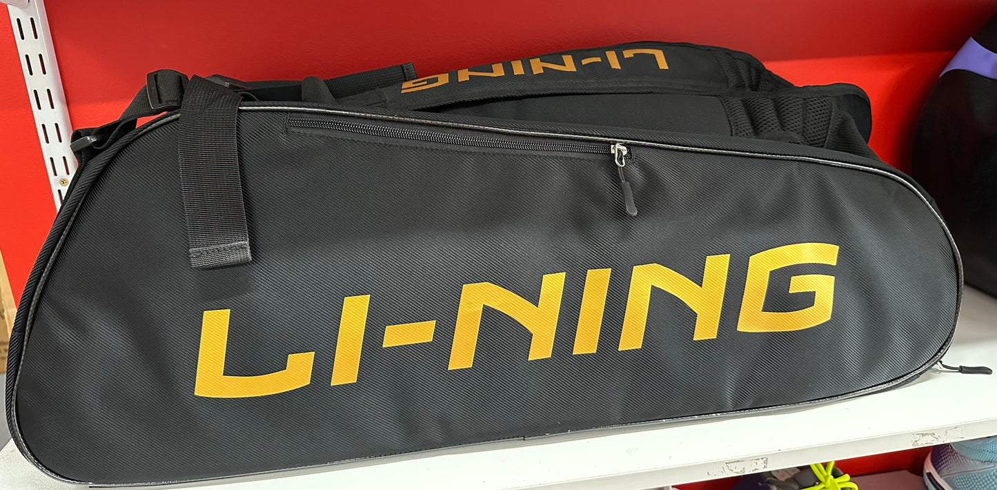 Li-Ning Racquet Bag 300F Black/Gold (6pcs)