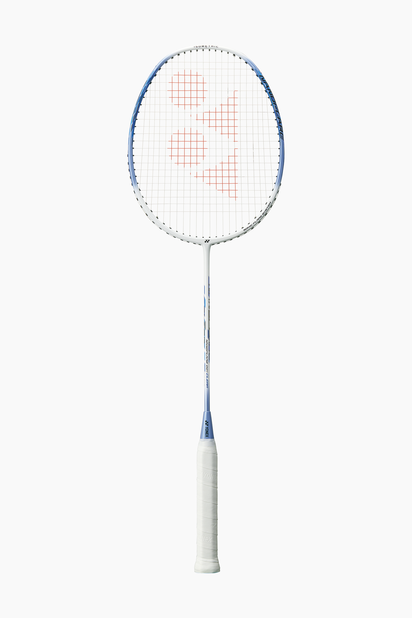 Yonex Nanoflare 001 Clear 5U5 Badminton Racquet White/Sax- Strung
