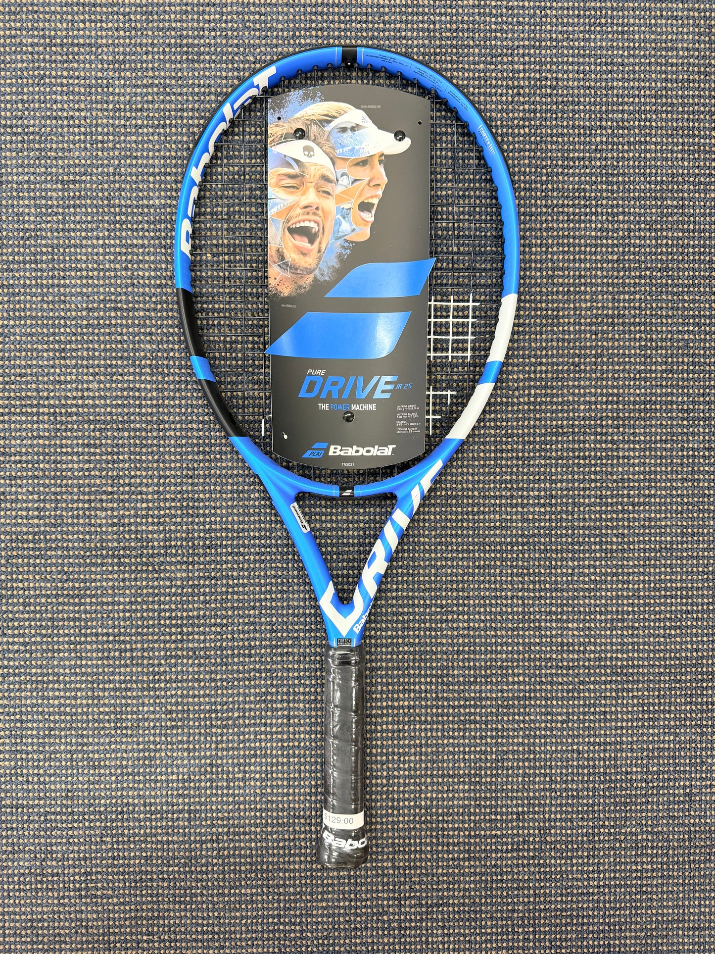 BABOLAT PURE DRIVE JUNIOR 25 BLUE STRUNG