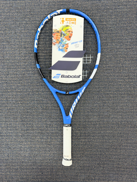 BABOLAT DRIVE JUNIOR 25 BLUE STRUNG
