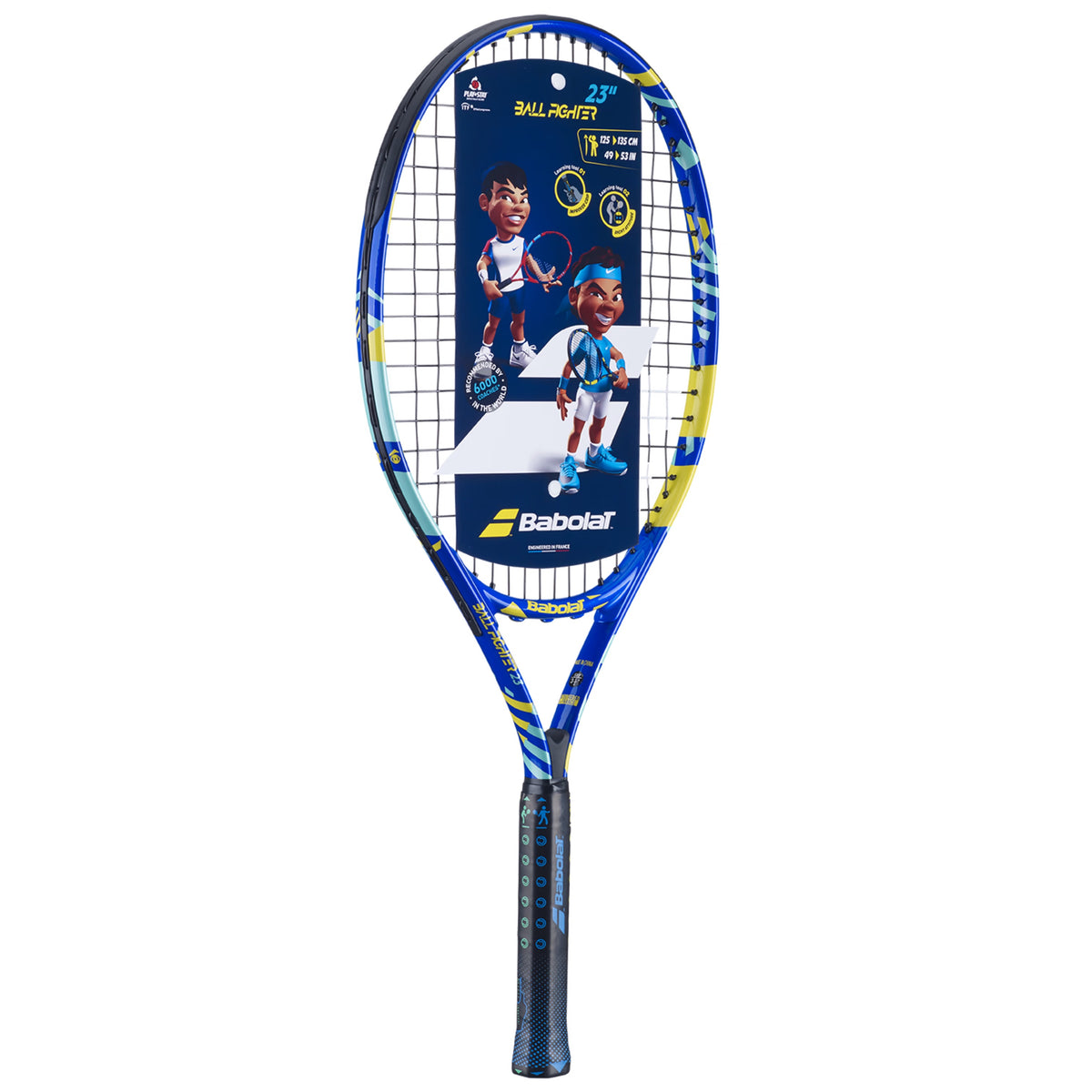 Babolat Ballfighter 23" Junior Racquet-Blue/Yellow (Ready to Go)