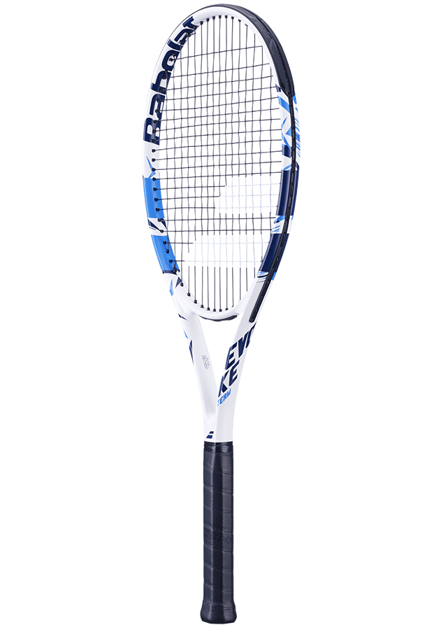 Babolat Evoke Team Tennis Racquet- White/Blue (Ready to Go)
