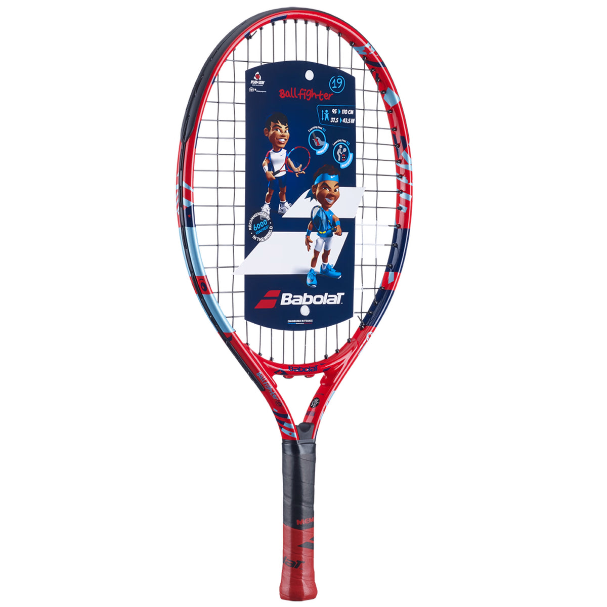 Babolat Ballfighter 19" Junior Tennis Racquet - Blue/Red (Ready to Go)