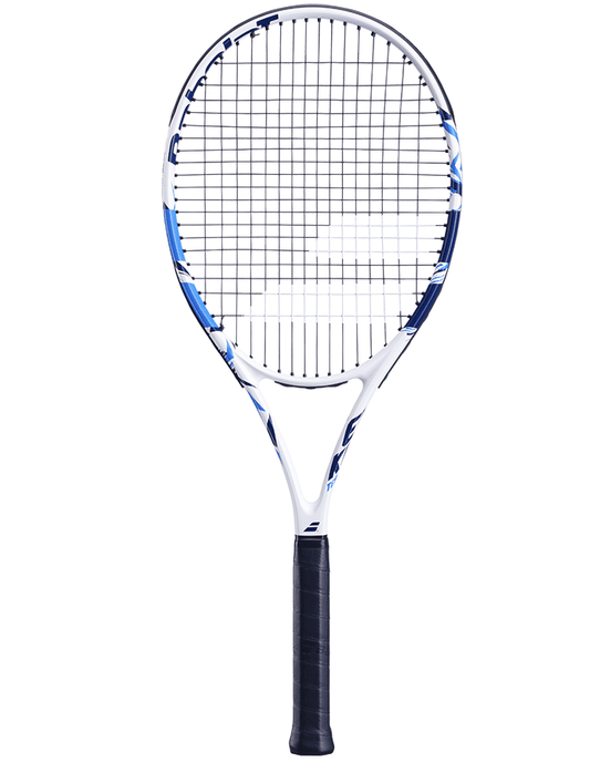 Babolat Evoke Team Tennis Racquet- White/Blue (Ready to Go)