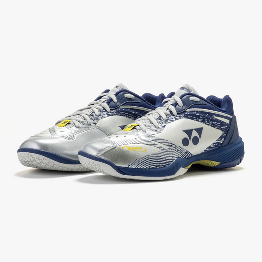 (Pre-Order) Yonex Power Cushion 65Z VA WIDE Badminton Shoes (Silver/ Navy) UNISEX