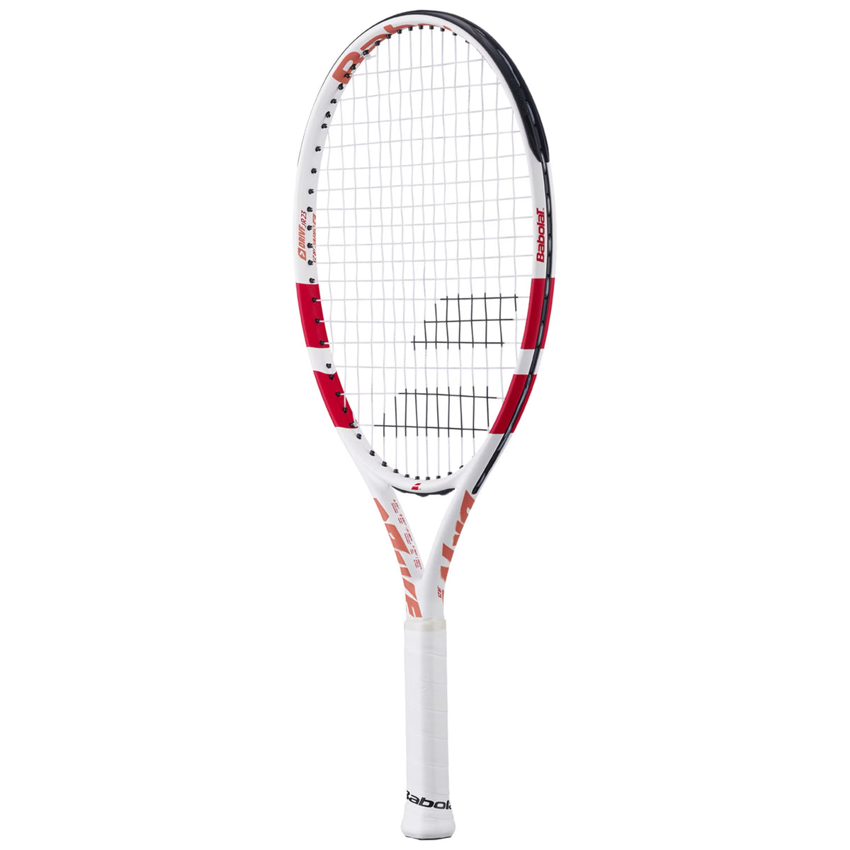 Babolat Drive JR23" Tennis Racquet 2025 White/Red (Ready to Go)