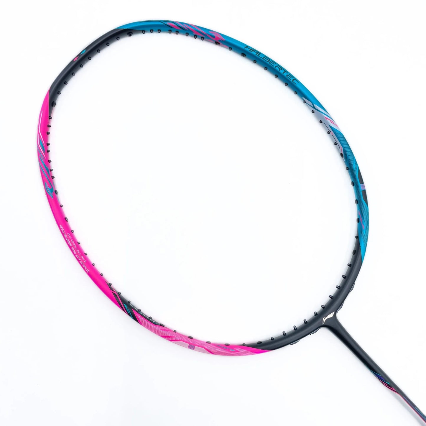 Li-Ning Halbertec 8000 Badminton Racquet Black/Blue/Pink