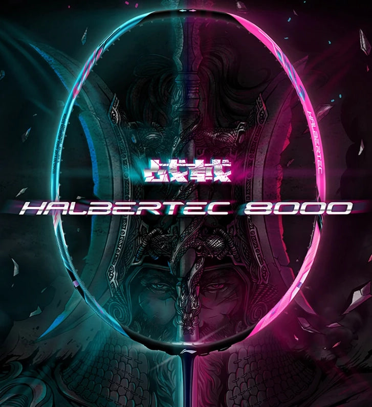 Li-Ning Halbertec 8000 Badminton Racquet Black/Blue/Pink