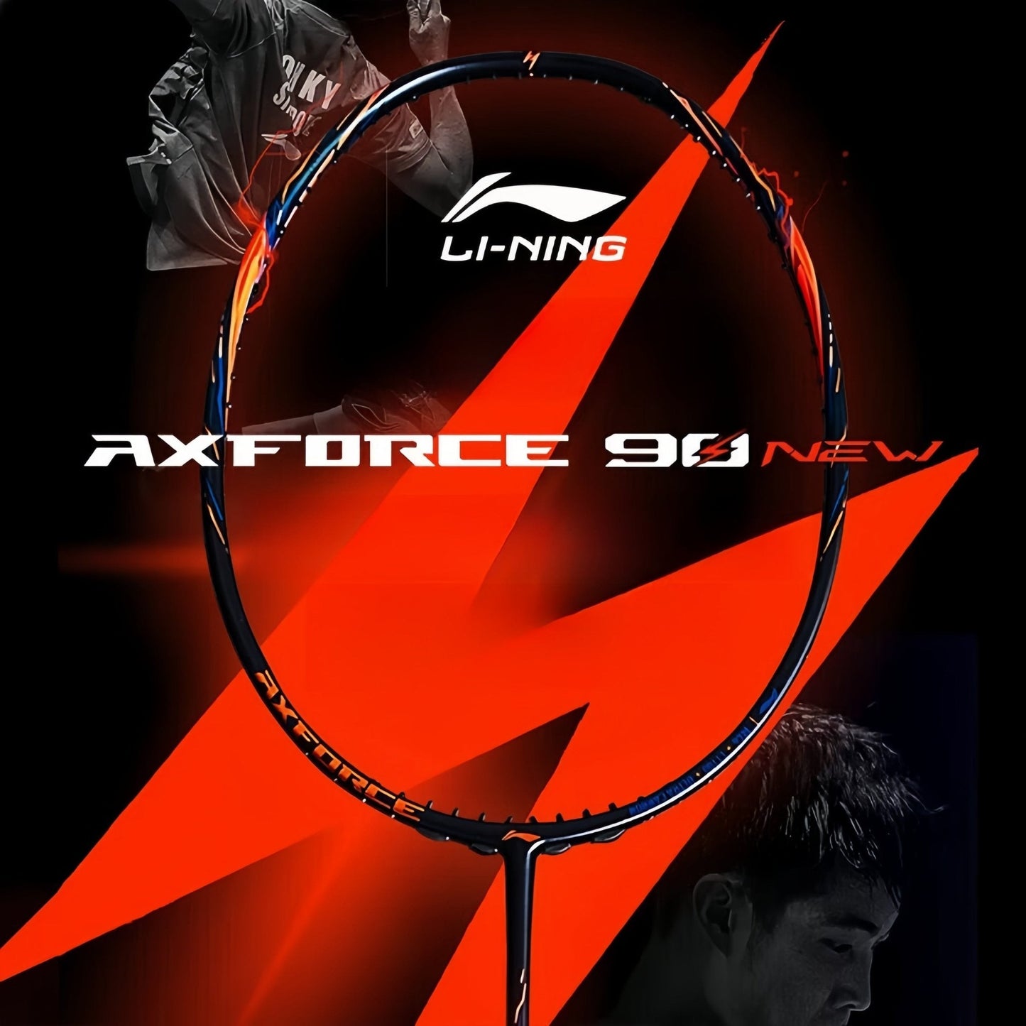 Li-Ning Axforce 90 NEW Badminton Racquet 5UG6 Dark Green/Orange