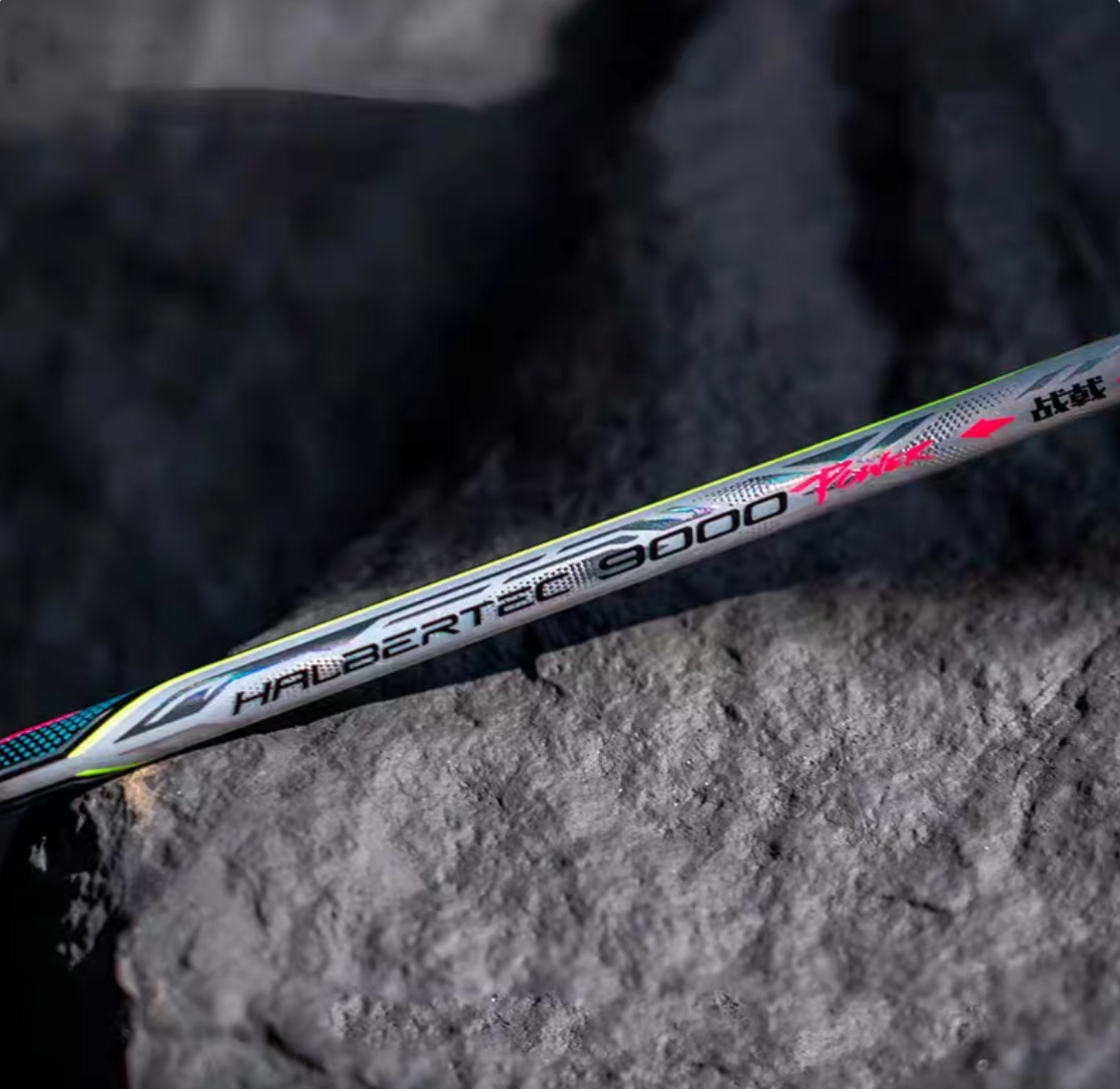 Li Ning Halbertec 9000 Power Badminton Racquet Green/Silver