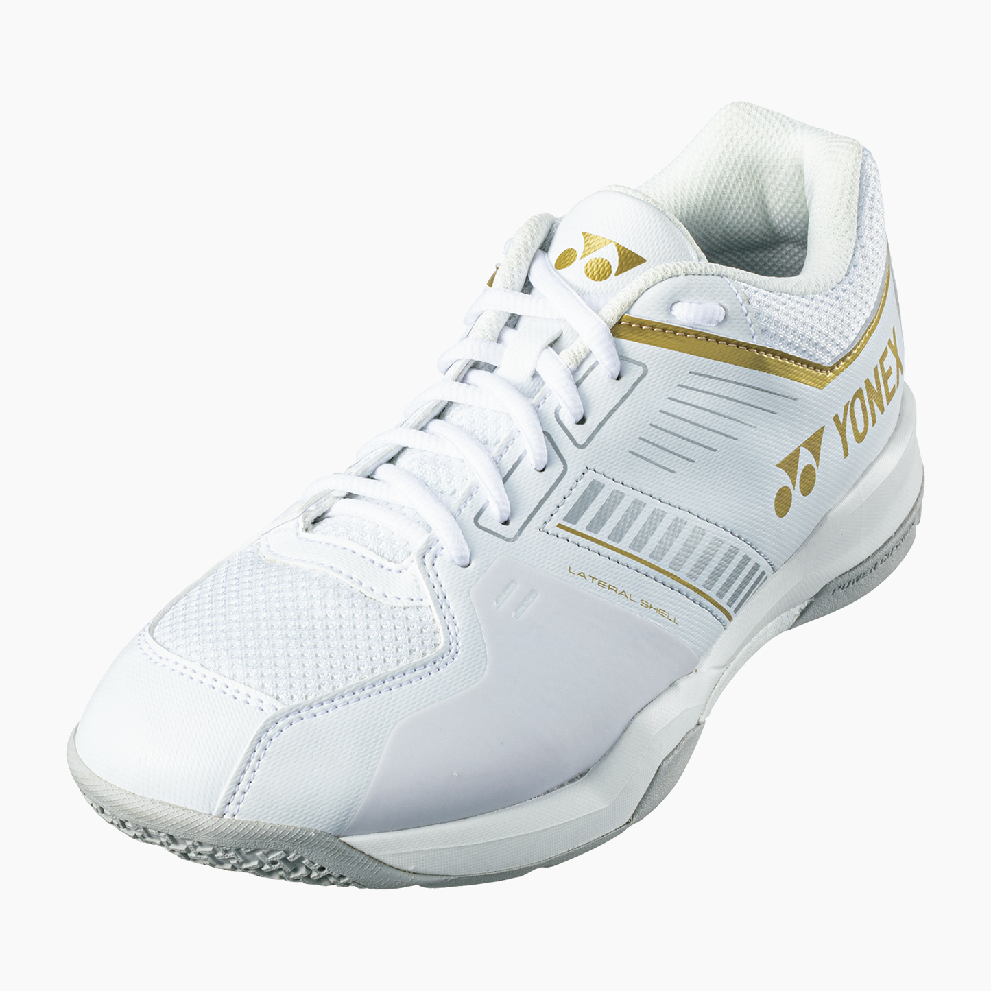 Yonex Power Cushion Strider Flow Wide Badminton Shoes White/Gold Unisex